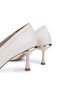 Women's Vegan Beige Heeled Shoes - 4