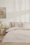 طقم غطاء لحاف من الساتان المطرز المزدوج من Özdilek Daniela