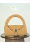 Mini Jute Straw Portfolio Clutch Handbag, Women's Bag, Jute Boho Bag, - 4