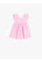 Dress Ruffle Detailed Square Neck Cotton