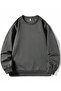 Men's Smoke Gray Oversize Crew Neck Sweatshirt - 2