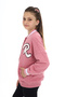 Girls' College Collar Snap Closure Pocket Low Shoulder Embroidery Printed Knitted Cardigan - 2 Thread Shardo - 3