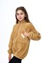 Girl's Embroidered Plush Cardigan - 4