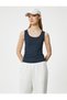 Τετράγωνο γιακά Slim Fit Basic Undershirt - Αμάνικο - 3
