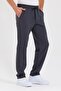 Anthracite Back Pocket Label Detailed Straight Leg Men's Cotton Sweatpants - 3
