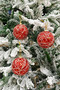 New Year Tree Ball Luxury Random Striped Glitter 3 Pieces 8 cm - 3