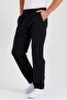 Black-anthracite Back Pocket Label Detailed Straight Leg Men's Cotton 2-Piece Sweatpants Pack - 2