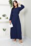 Pleated Aerobin Dress Navy Blue SS2339