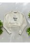 Girl - Always Written Three Thread Crop Sweatshirt