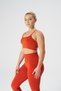 Attractive Collection Women's Orange Seamless / Seamless Adjustable Drawstring Bra / Sports Bra - 3