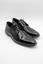 Men's Black Genuine Leather Patent Leather Neolite Sole Lace-Up Tuxedo Shoes 1033235126 - 3