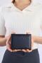 Black Buckle Detail Wallet 029 - 4