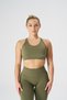Attractive Collection Women's Khaki Seamless / Seamless Back Lace Bra / Sports Bra - 3