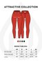 Attractive Collection Women's Orange Seamless / Seamless Scrunch Leggings - 9