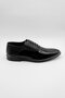 Men's Black Genuine Leather Patent Leather Neolite Sole Lace-Up Tuxedo Shoes 1033235127