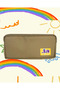 Jazipp Premium Double Compartment Pencil Case Pen Bag Cream 22X12X4Cm - 2
