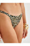 Leopard Patterned Slip Bikini Bottom - 5