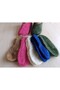 5 Pieces of Dowry Gift Glittery Mesh Knitted Booties - 3