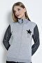 Women's Zippered Sleeve Zippered Stone Detailed Cardigan - 3