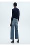 Catherin High Waisted Culotte Jean Pants - 4