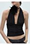 Halter Collar Lureks Knitwear Blouse