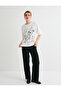 Snoopy Back Printed Short Sleeve Crew Neck Cotton Licensed - 2