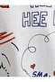 Snoopy Back Printed Short Sleeve Crew Neck Cotton Licensed - 6