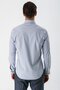 Men's Gray Long Sleeve Cotton Lycra Slim Fit Shirt 1004240193 - 6