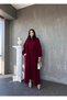WOMEN'S O-COLLAR DRESS AND LONG CARDIGAN SUIT - 3