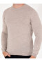 Stone Slim Fit Crew Neck Wool Blended Basic Knitwear Sweater 50257301-Vr049 - 6