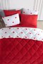 Double Wellsoft Quilt Sleeping Set with Double-Sided Elastic Sheets and 4 Pillowcases, 6-Piece Set