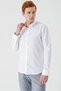 White Long Sleeve Oxford Pocketless 100% Cotton Classic Slim Fit Slim Fit Shirt1004240188 - 2