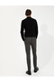 Khaki Slim Fit Linen Blended Chino Trousers 50259718-Vr027 - 4