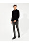 Khaki Slim Fit Linen Blended Chino Trousers 50259718-Vr027 - 3