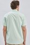 Green Short Sleeve Pocketed Cotton Classic Comfort Fit Relaxed Cut Shirt 1004240231 - 5
