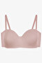 Women's Unpadded Cotton Ribbed Strapless Bra