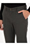 Khaki Slim Fit Linen Blended Chino Trousers 50259718-Vr027 - 6