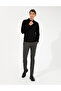 Khaki Slim Fit Linen Blended Chino Trousers 50259718-Vr027