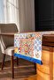 Cobalt Blue Tasseled, Gladiator Pattern 40X140Cm Runner - 6