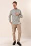 Men's White Long Sleeve Printed Cotton Lycra Slim Fit Shirt 1004230134 - 2