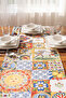 Cobalt Blue Tasseled, Gladiator Pattern 40X140Cm Runner - 3