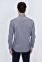 Red Long Sleeve Shirt Collar Classic Slim Fit Cotton Lycra Shirt 1004225208 - 7
