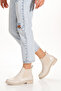 Chelsea Beige Side Elastic Boots - 2