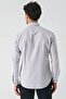Navy Blue Long Sleeve Oxford Pocketless Cotton Classic Slim Fit Slim Fit Shirt1004240235 - 7