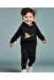 Unisex Kids Hooded Teddy Bear Printed Top and Bottom Set