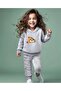 Unisex Kids Hooded Teddy Bear Printed Top and Bottom Set - 2