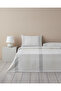 Bold Braid Yarn Painted Single Duvet Cover Set 160X220 cm Gray