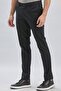 Men's Black Cotton Slim Fit Chino Trousers with Side Pockets 1003240161 - 3