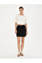 Black A-Line Knitted Skirt 50282652 -Vr046