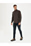 Brown Slim Fit Long Sleeve Shirt 50280214-Vr029 - 4
